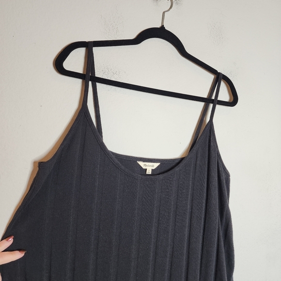 Madewell Black Ribbed Sweater-Knit Anytime Cami Top Size 1X - Picture 11 of 12